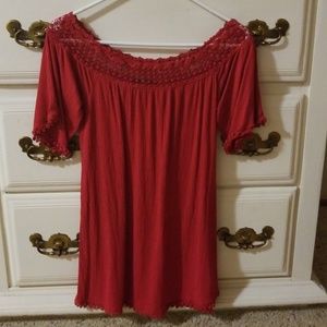 Red dressy shirt